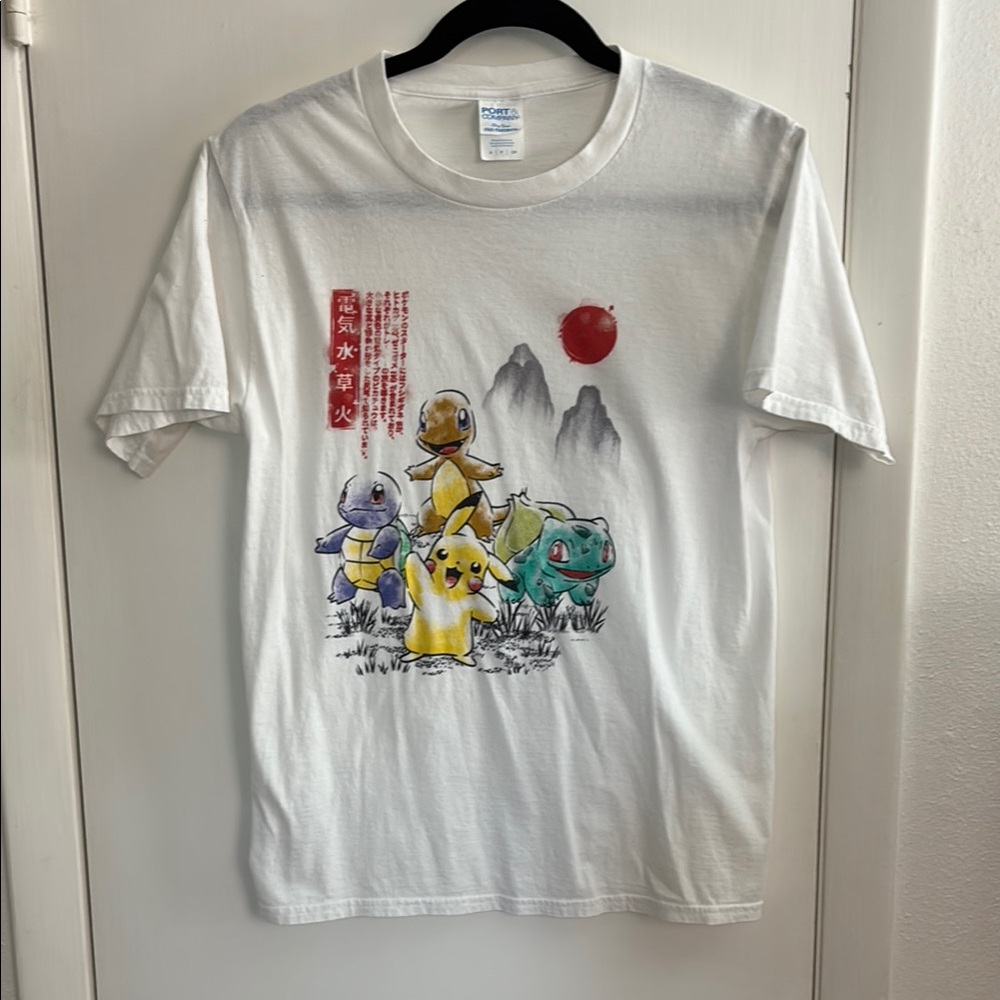 Pokemon White and Red Short Sleeve Tee